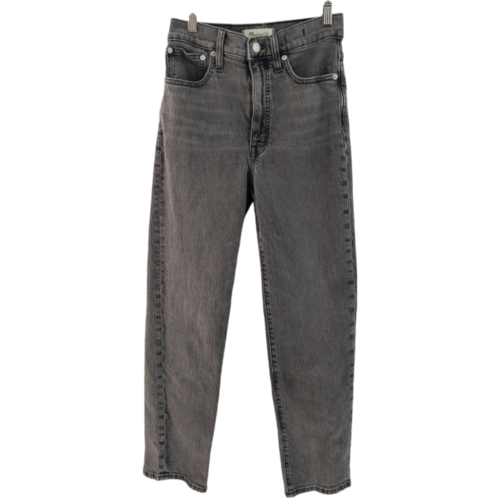 Madewell Perfect Vintage Straight Jean Size 25 in Charcoal 99% Cotton